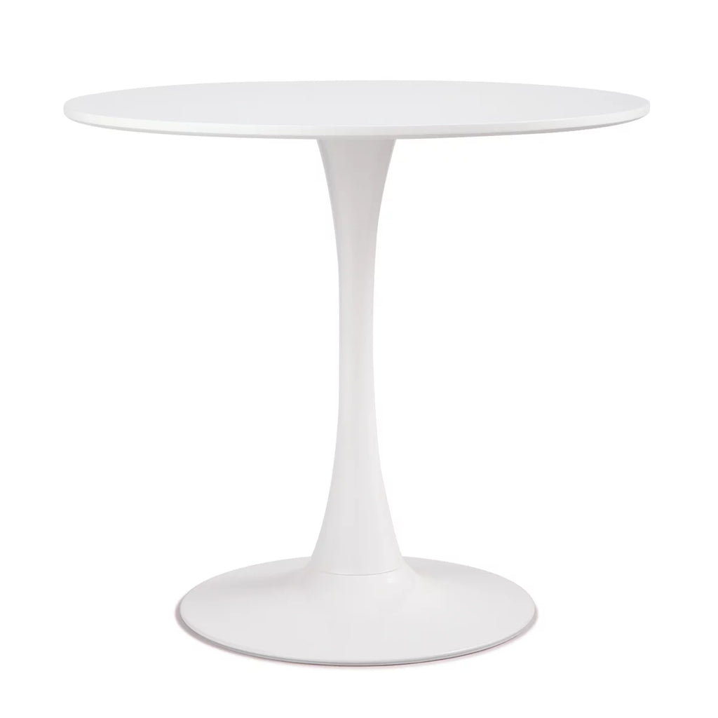 Round Pedestal Dining Table White S169