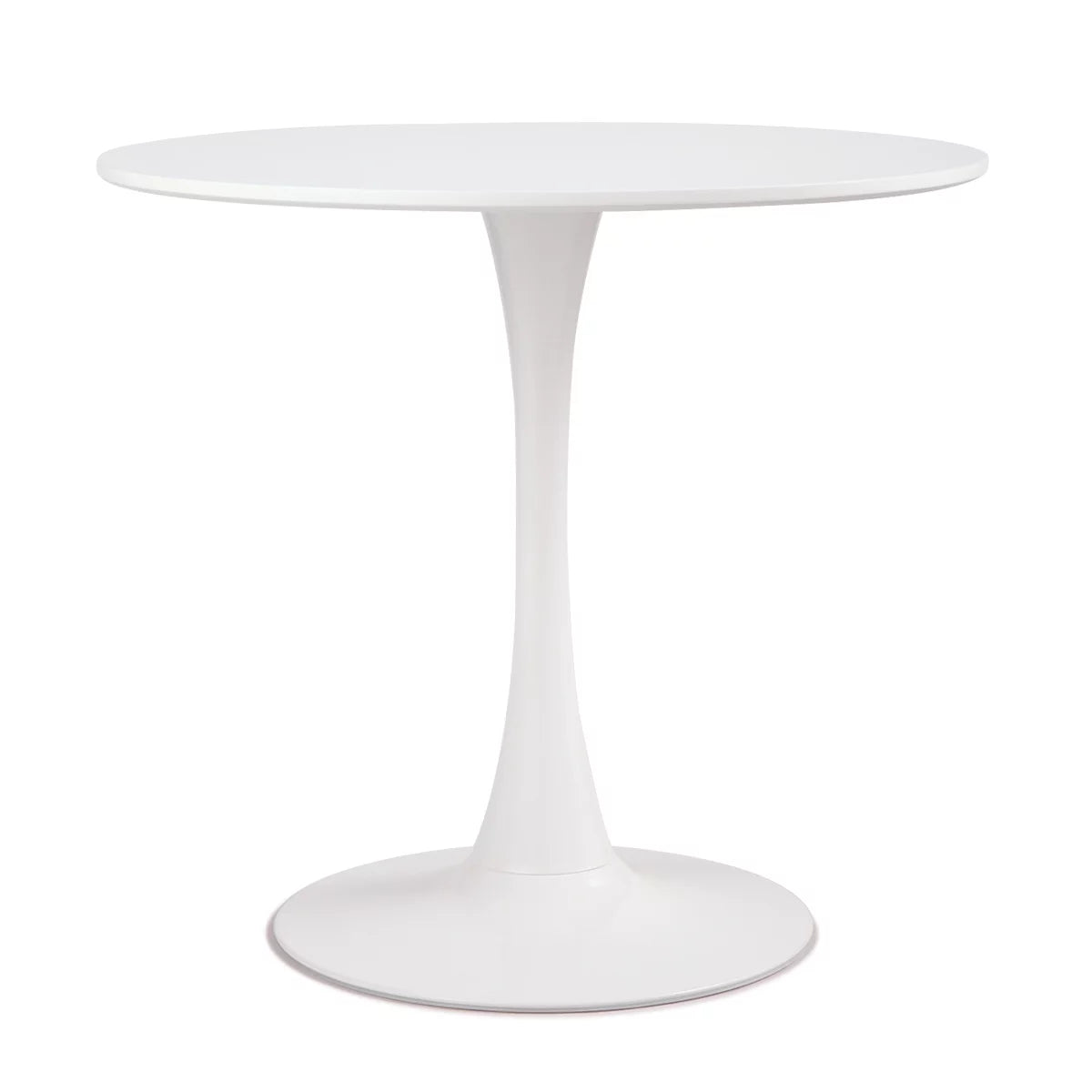 Round Pedestal Dining Table White S169