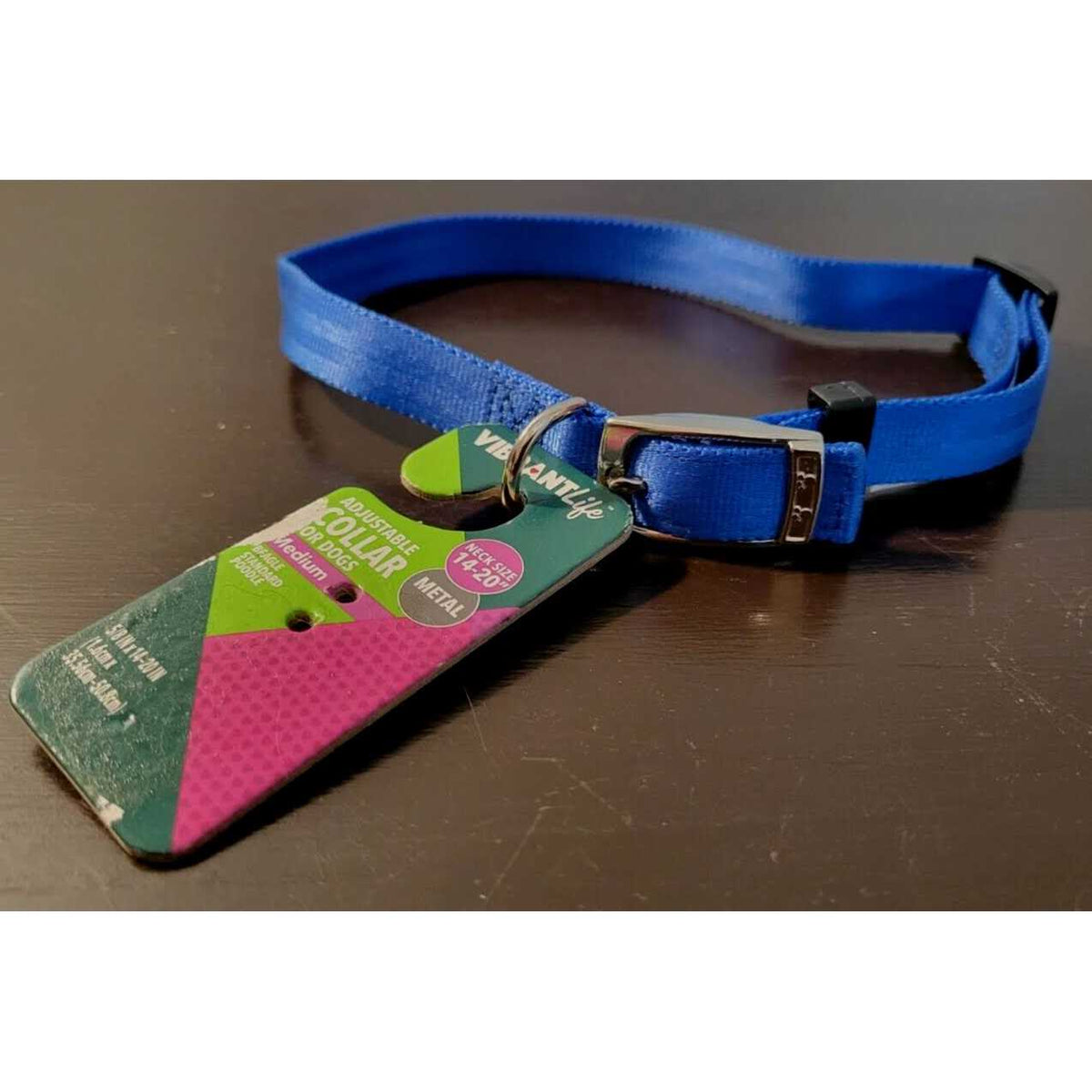 Solid Dog Collar with Metal Buckle R415666