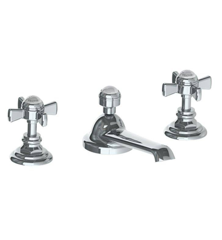 Polished Natural Brass Widespread Lavatory Faucet B2907