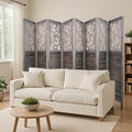 8 Panel Wood Peg Board Room Divider N613082