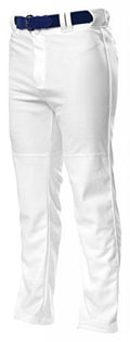 White Extra Large Baggy Cut Baseball Pant T40176