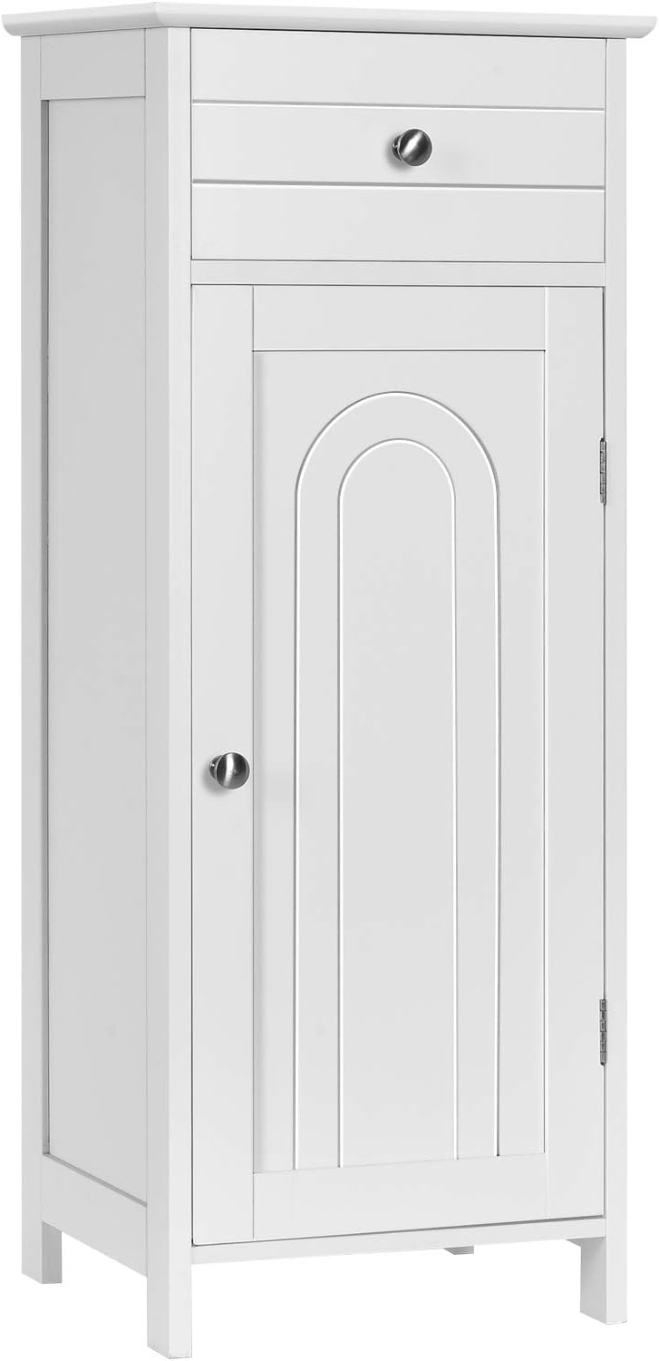 Brown Wooden Bathroom Floor Cabinet with Drawer P909