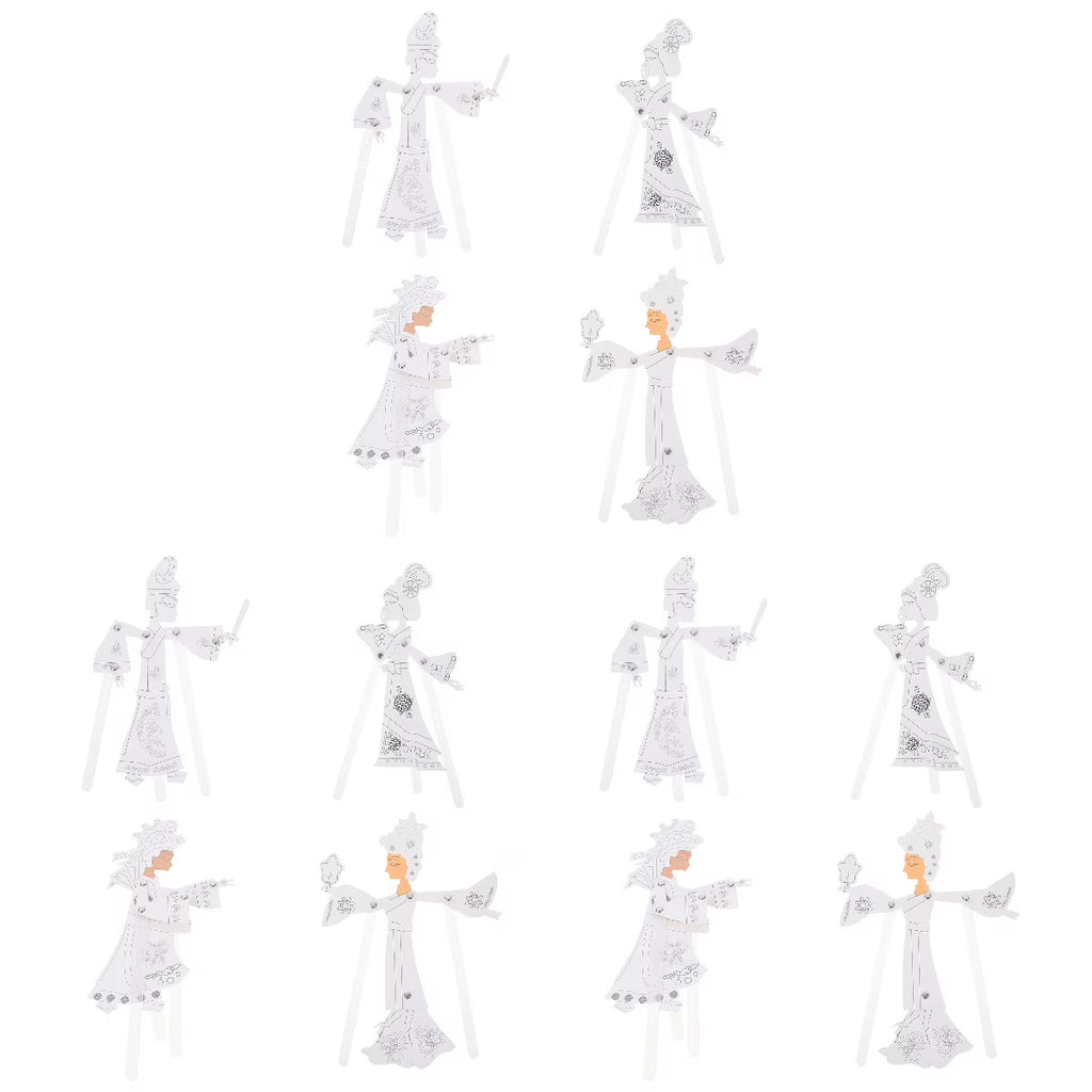 DIY Material Kit Toys for Toddlers Shadow Puppetry Making Tools Chinese Handmade Materials Child N61586