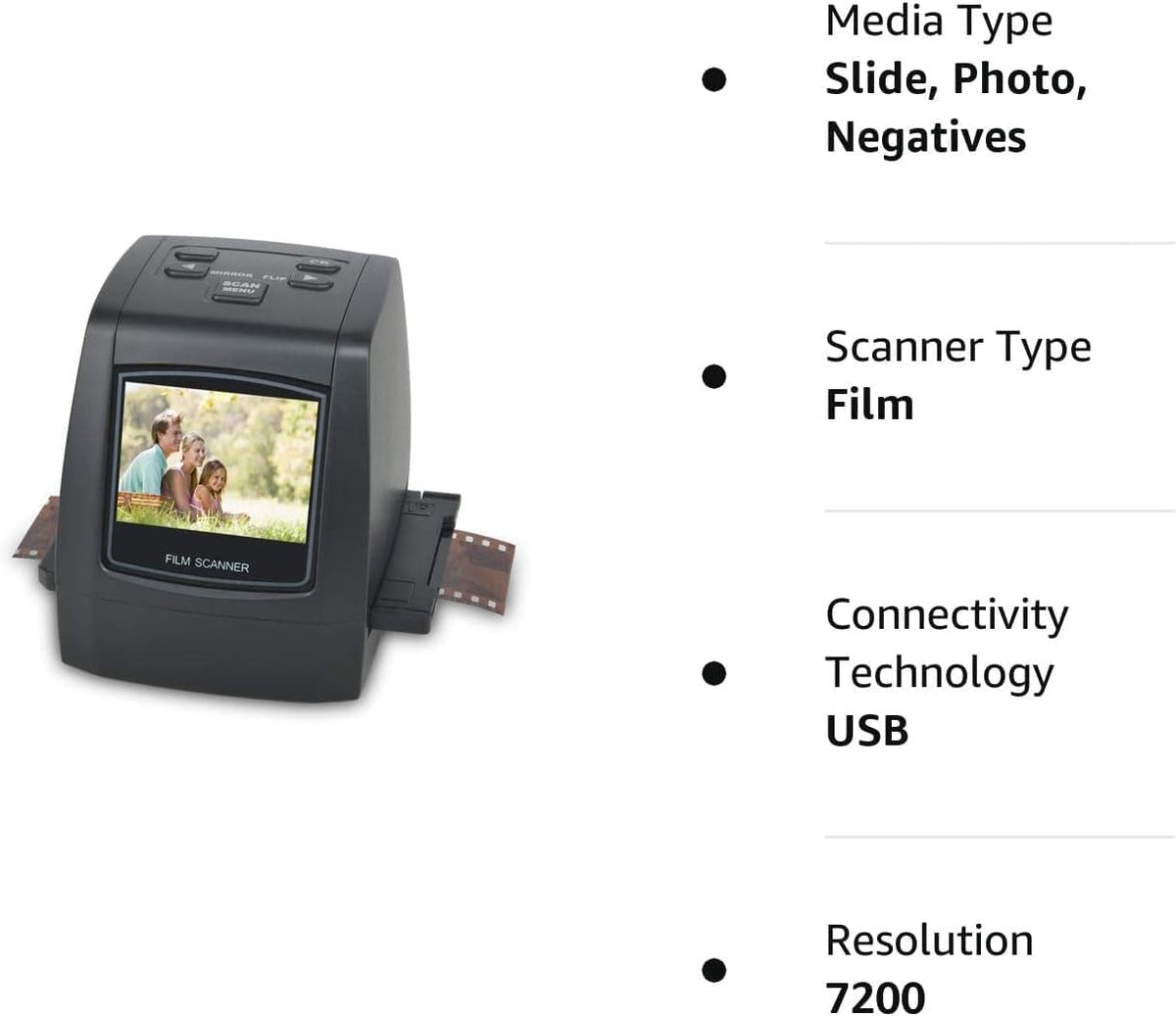 22MP Film & Slide Scanner with 2.4 LCD Screen L99959