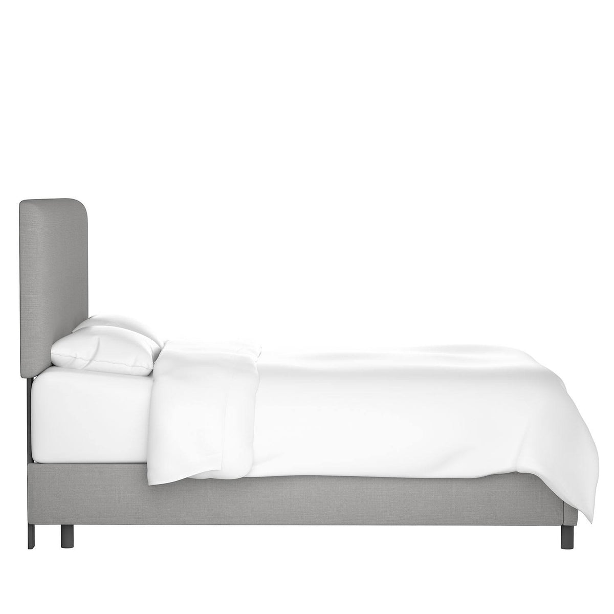 Navy Twin Microsuede Bed O497783
