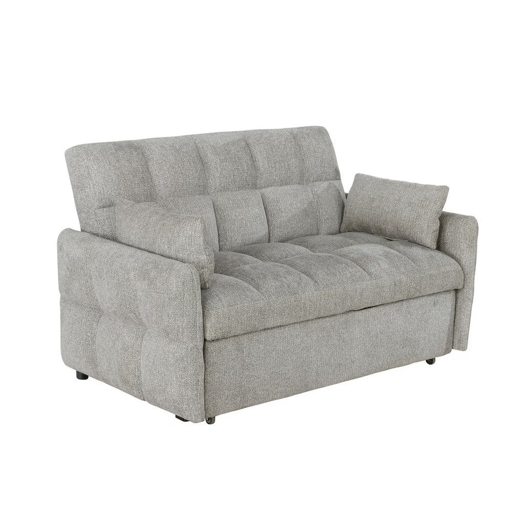 Beige Sleeper Sofa Bed Futon F73142