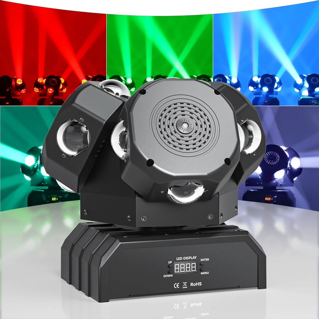 3 Head RGBW DMX512 LED Moving Head Stage Light O109