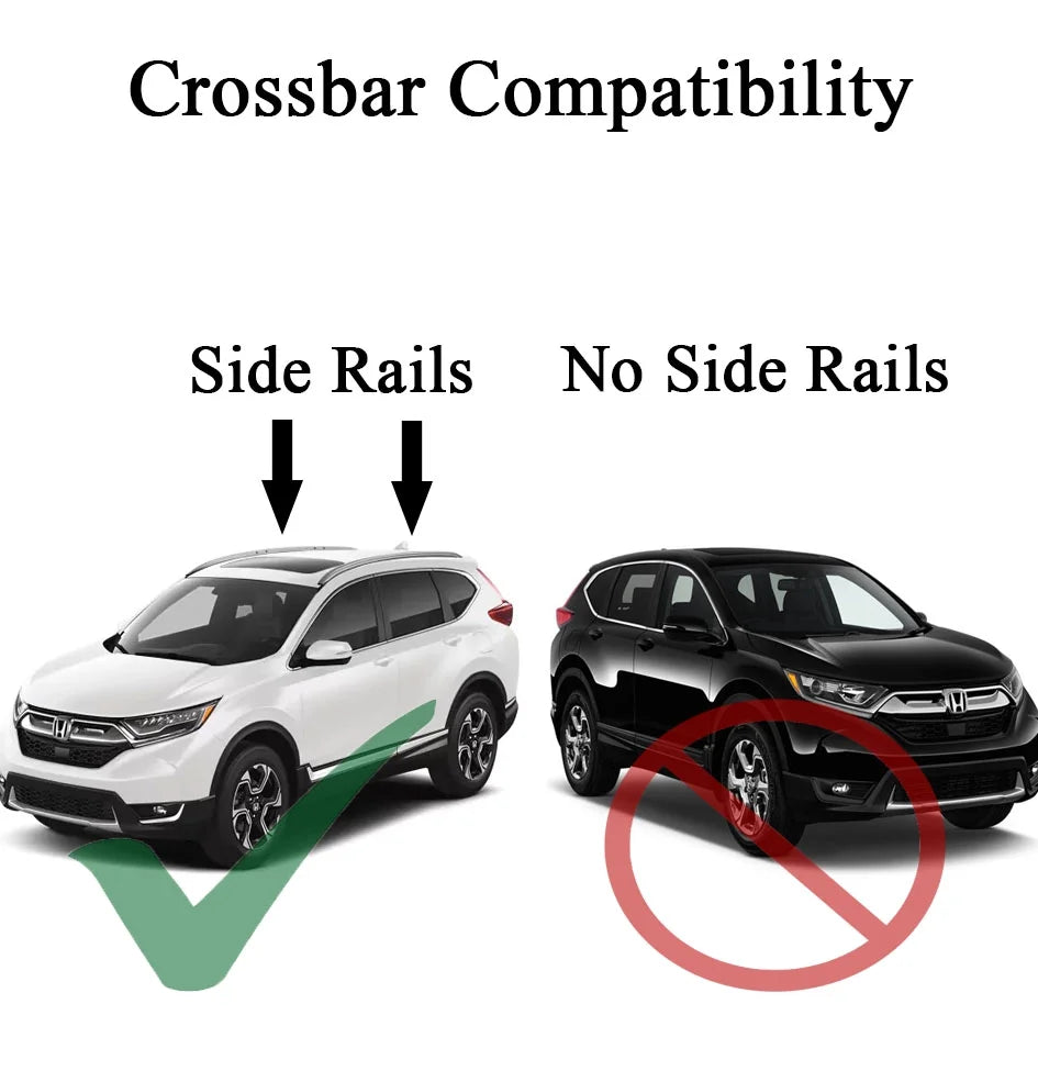 Black Aluminum Roof Rack Cross Bars Set of 2pcs X7760