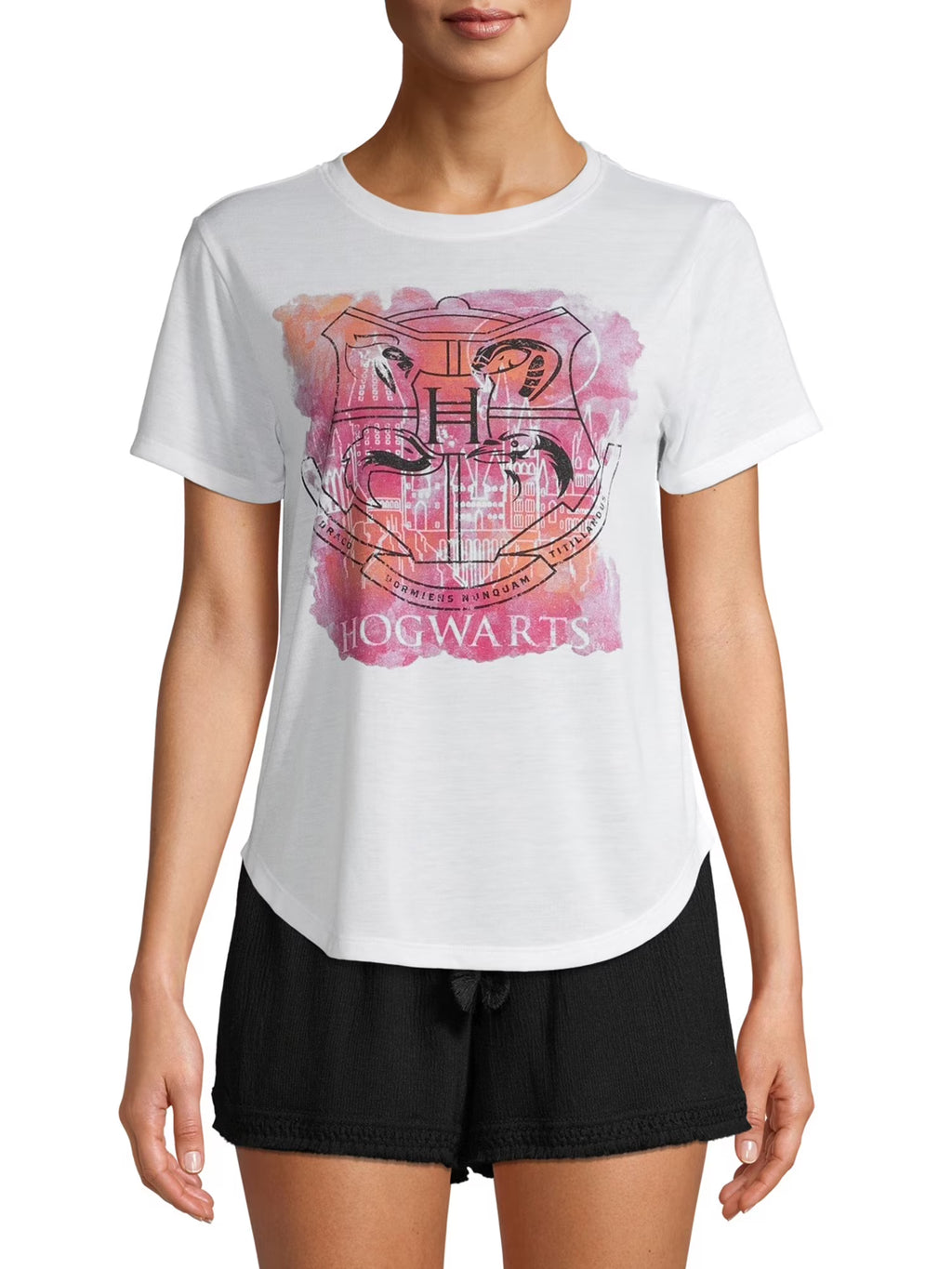 Juniors' Short Sleeve Graphic T-Shirt V129475