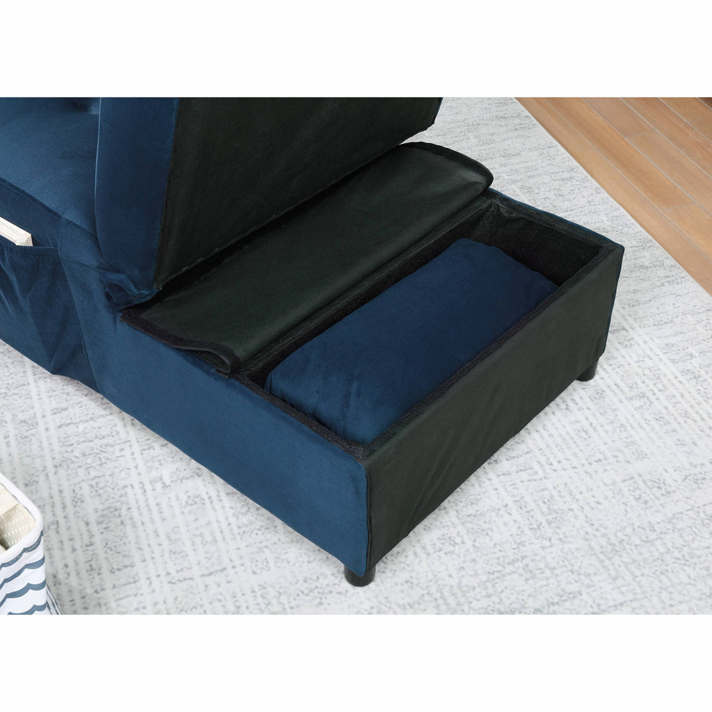 Grey Upholstered Futon Chair B4154