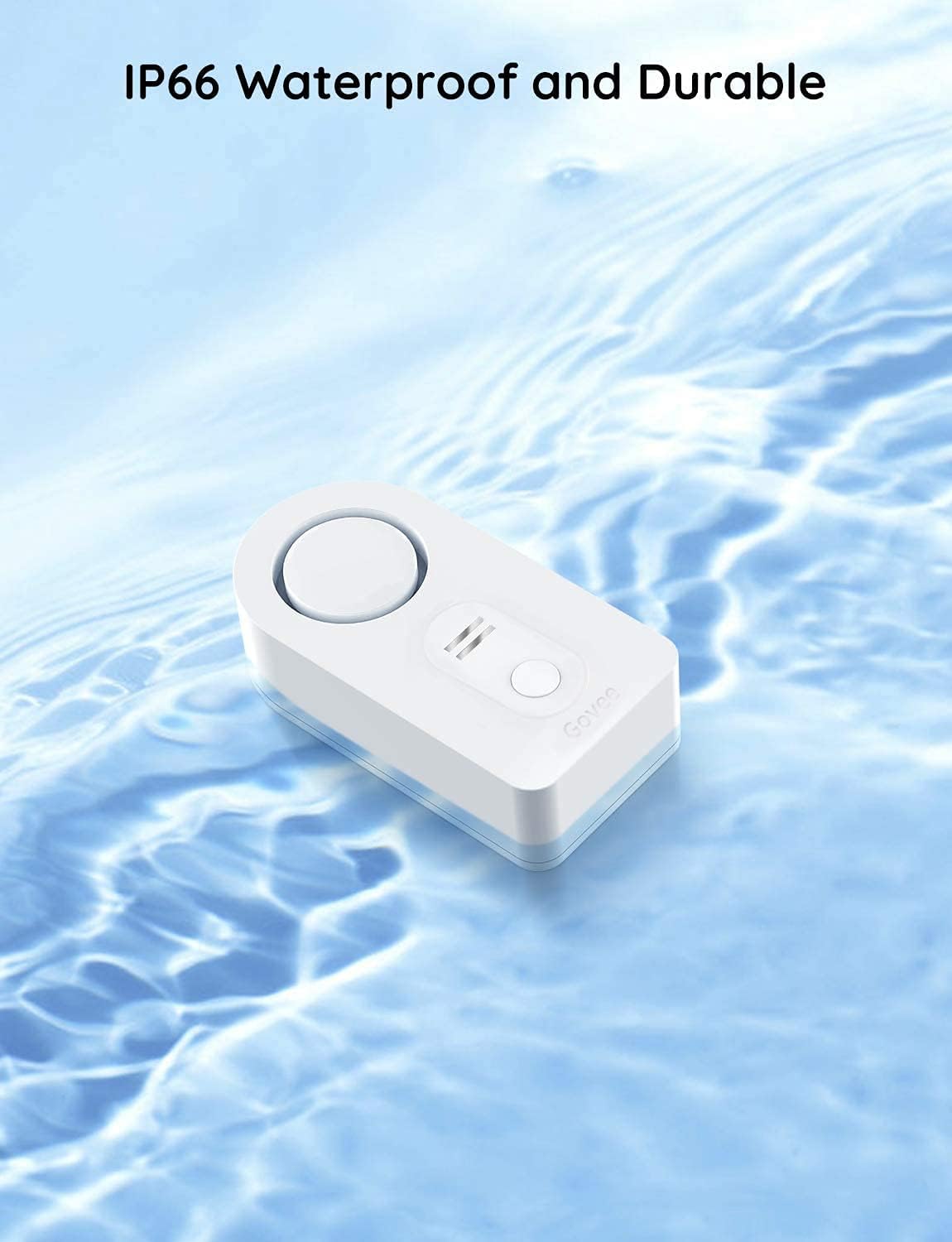 WiFi Water Sensor 2 Pack, 100dB Adjustable Alarm C121