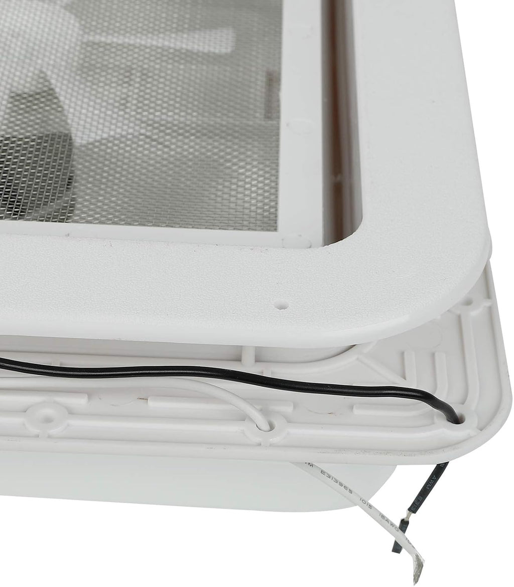 14 RV Roof Vent with 12V Fan White Lid N8554