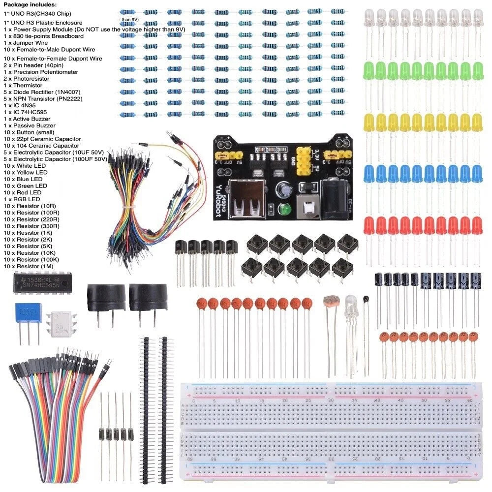 Electronic Components Kit with Precision Resistor J569193