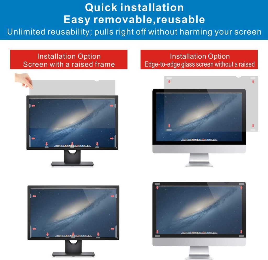 18.5-inch Widescreen Privacy Screen Filter, Pack of 2 U189