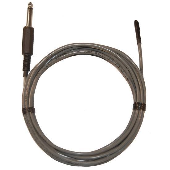 Thermistor Probe, Flexible, 13 inch L x 0.125 inch Dia, 13 Feet Cable, 1/4 inch Phono Plug C85195