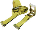 3500 lb. E-Track Adjustable Tire Basket Strap with Cam Buckle and Ratchet Pack of 2 W890494