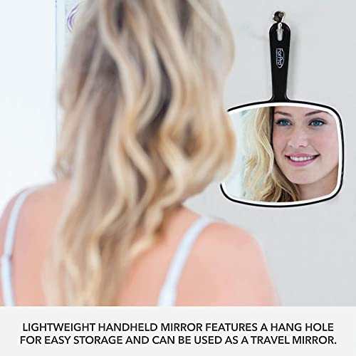 Black Handheld Hand Mirror O37329