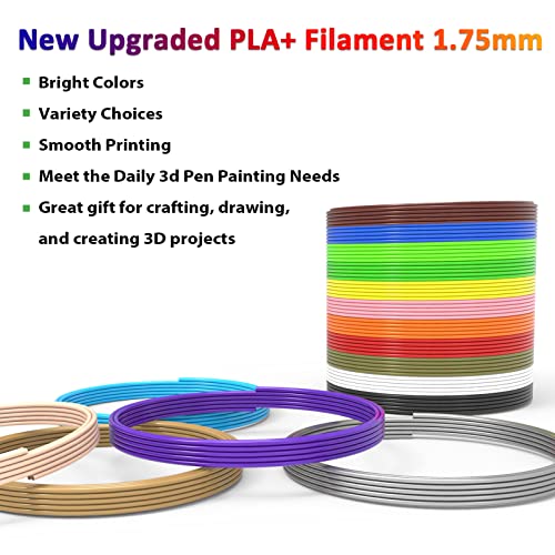 16-Color 320ft PLA 3D Pen Filament Refills 1.75mm M273126