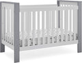 Bianca White Textured Midnight Grey 4-in-1 Convertible Crib A12443