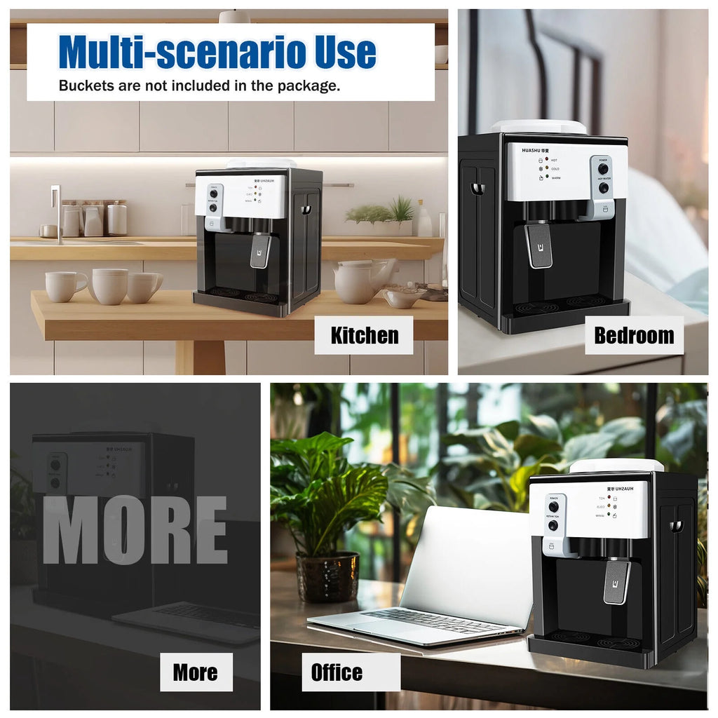 Top Loading Water Cooler Water Dispenser, 3 Temperature Settings, Black Z627