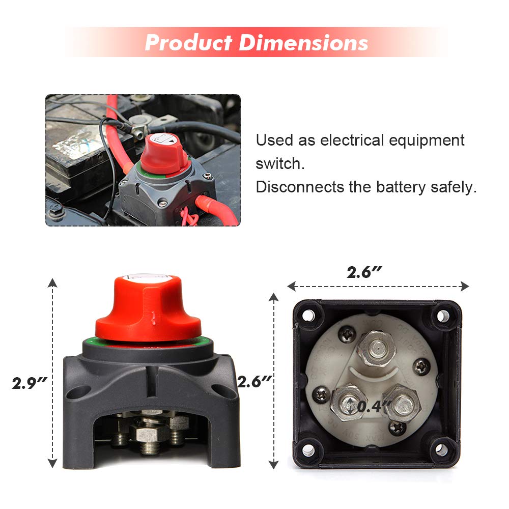 12-48V 200-1000 Amps Battery Switch S576218