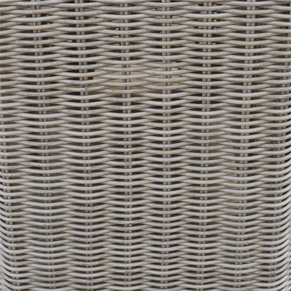 Curved Armless Outdoor Wicker Sofa in Grey Q97019
