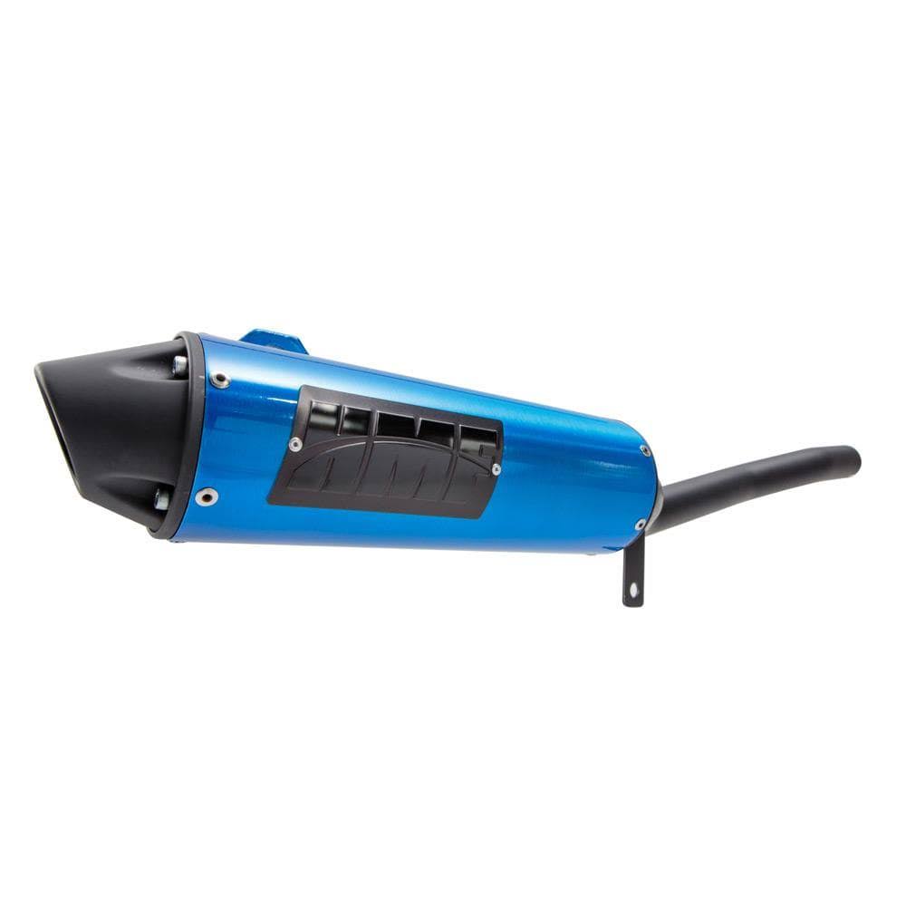 Gray Slip-On Exhaust for Yamaha Warrior 87-04 G380