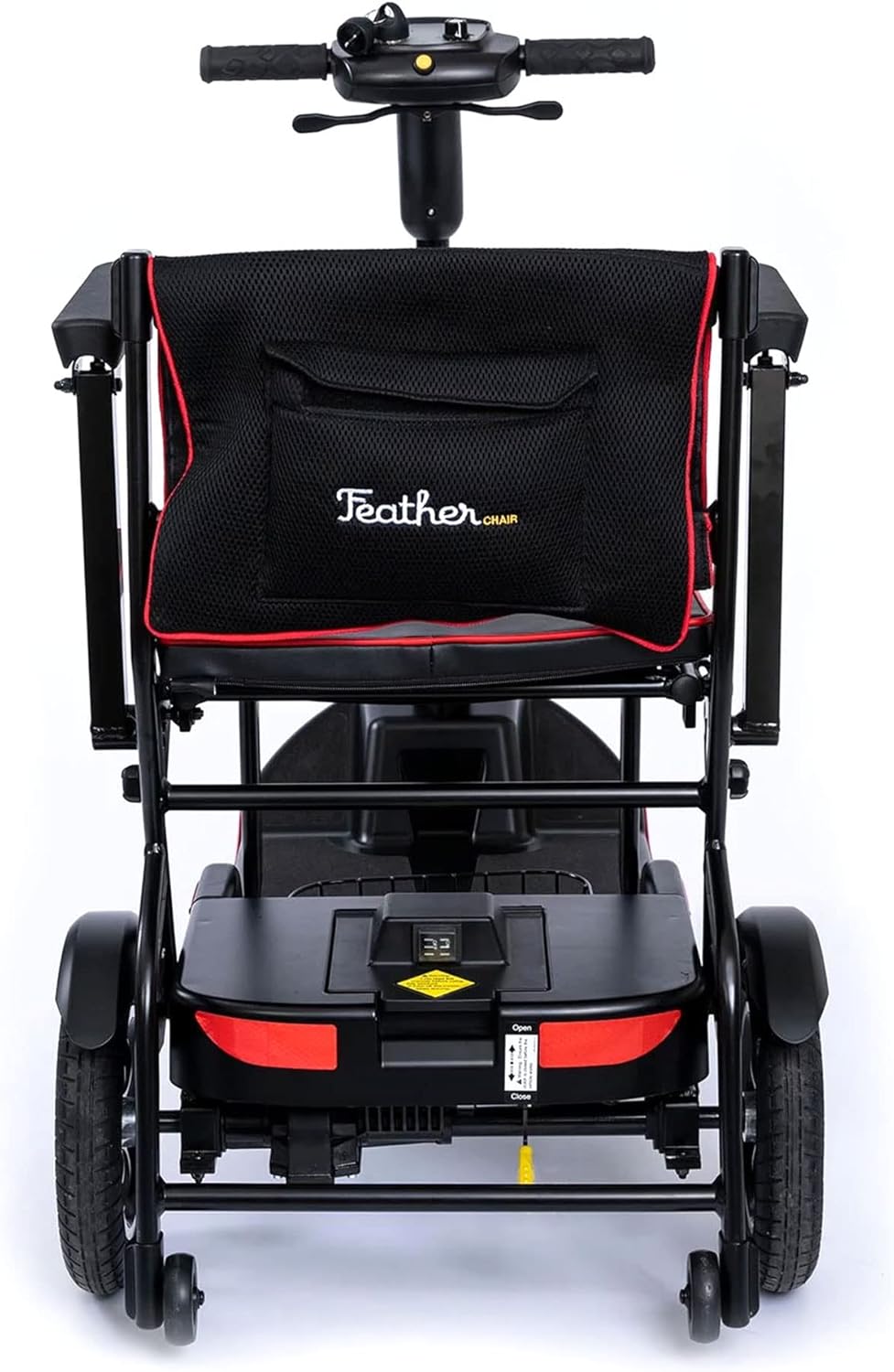 Black 4 Wheel Mobility Scooter with Arm Rests and Basket V5614