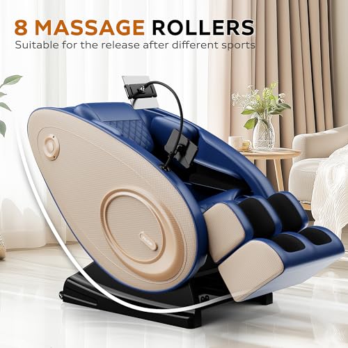 Black Zero Gravity Massage Chair Recliner with Heating Q97647