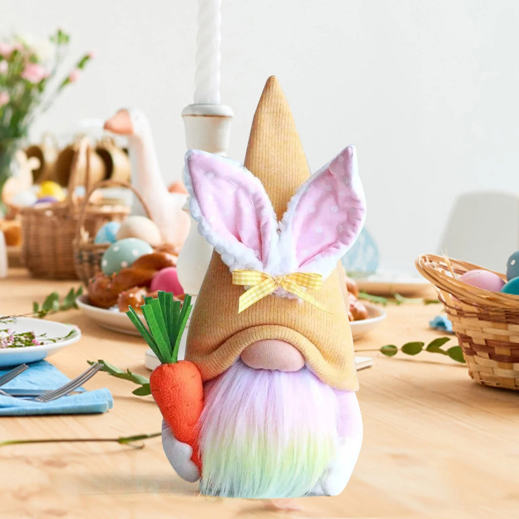 Easter Gnomes Plush Bunny Stuffed Doll Ornaments N988