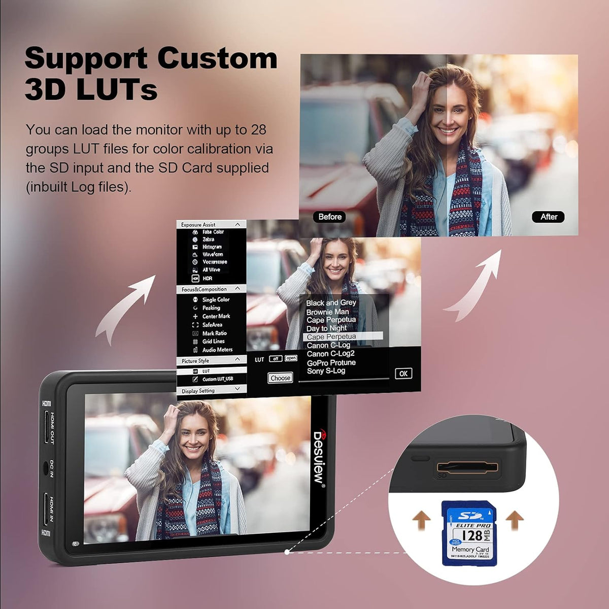 5.5 inch Touch Screen Camera Monitor with HDR U96990