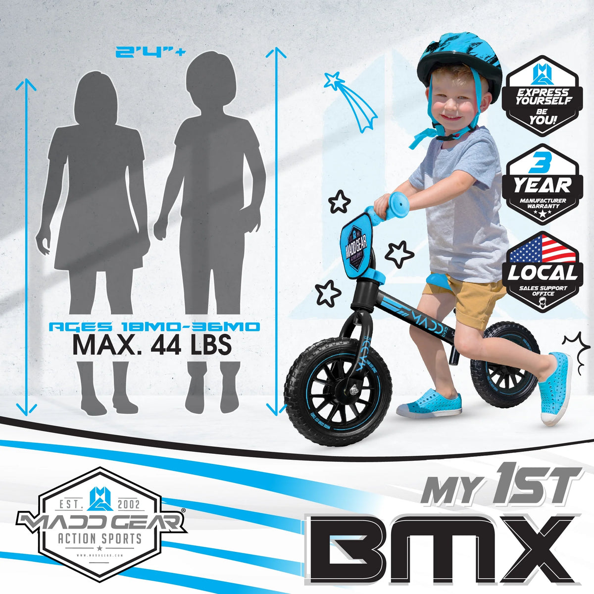 10-inch Toddlers Balance Bike M740295