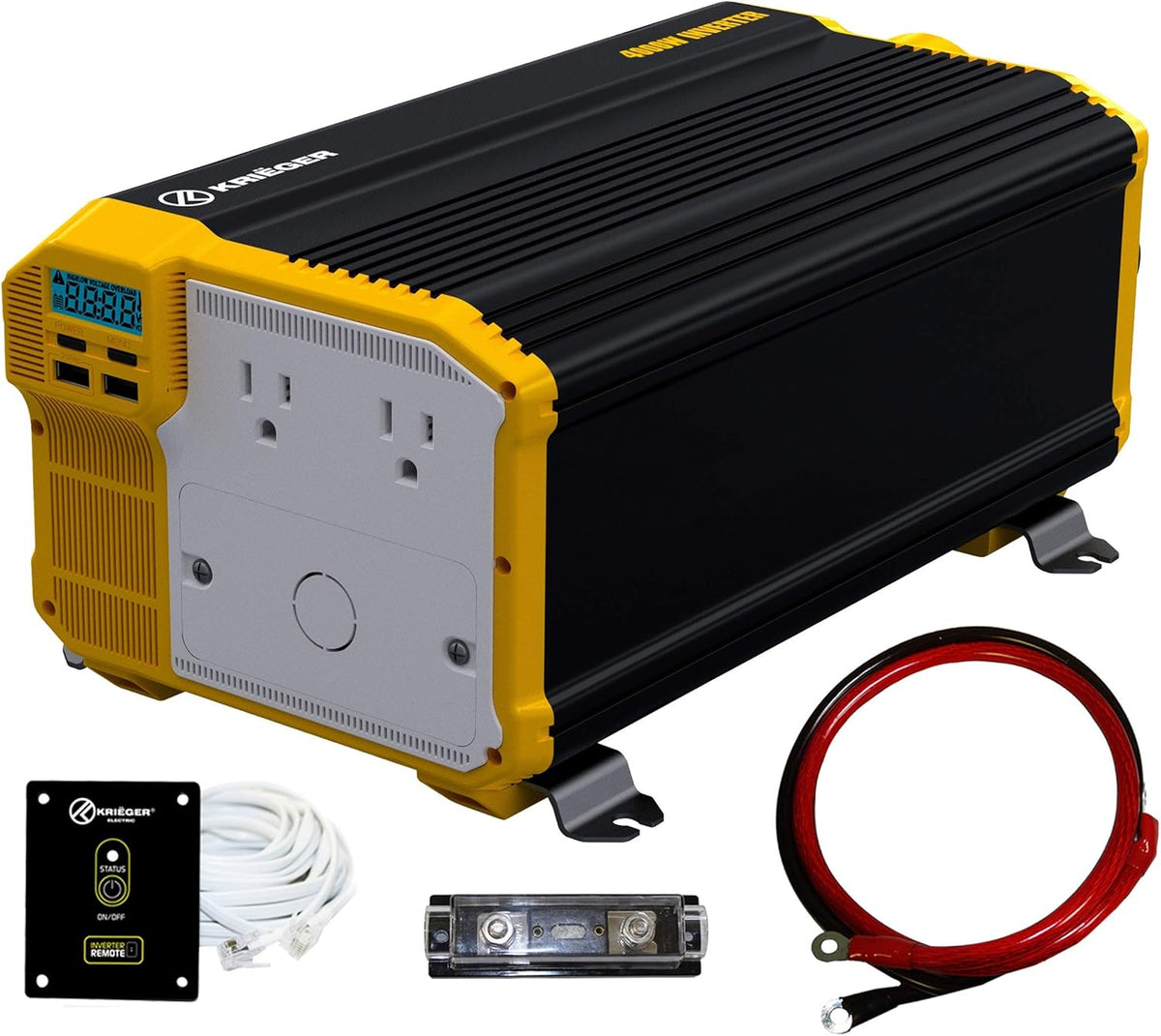 2000 Watts 12V to 110V Modified Sine Wave Power Inverter J30033