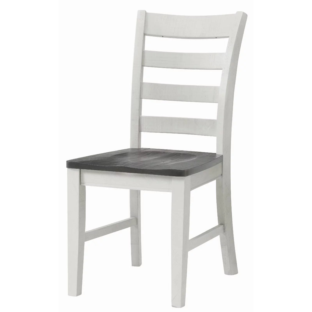 White Solid Wood Dining Chair Set of 2 S941