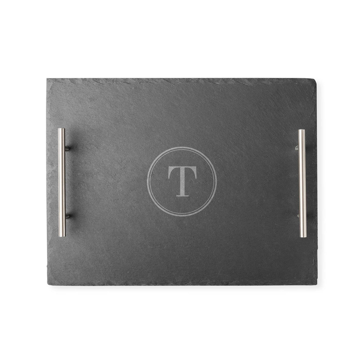 Personalized Tray with Metal Handles A444695