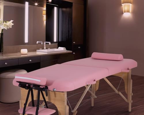 Portable Massage Table 28 inche Wide Heigh Adjustable 2 Folding Spa Table W830564