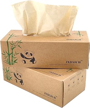 Bamboo Facial Tissues 3 Ply 8 Boxes 800 Tissues O355983