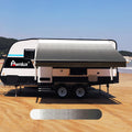 Ocean Blue 12' 4-Ply Vinyl RV Awning Fabric Replacement T666077