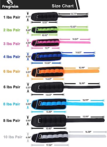 Ankle Weights 1 Pair with Adjustable Strap O426371