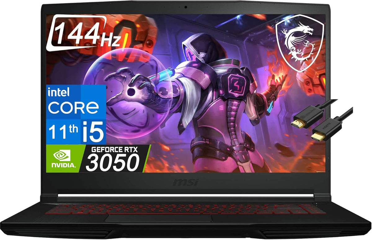 15.6" FHD 144Hz Gaming Laptop Intel i5-11400H 32GB RAM 1TB SSD RTX 3050 4GB Q10080