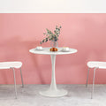 Round Pedestal Dining Table White S169