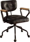 Vintage Black Leather Executive Office Chair Q52273