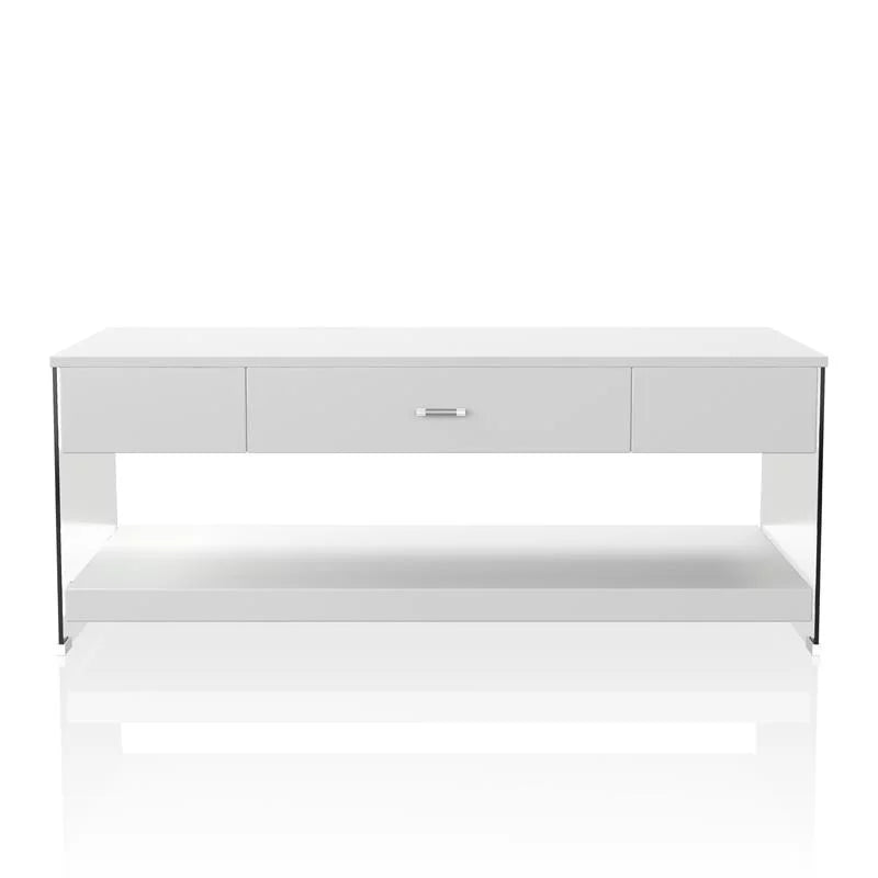 White Wood Storage Coffee Table S43509