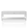 White Wood Storage Coffee Table S43509