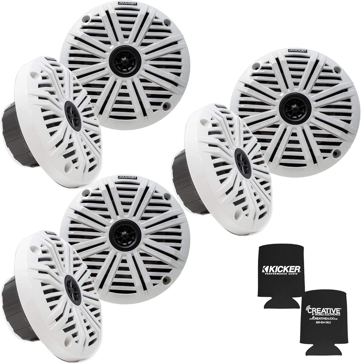 6.5" Marine Speakers (3 Pair) White OEM Replacement Speakers U218248