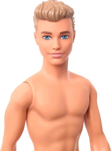 Beach-Themed Striped Swimsuit Fashion Doll O489