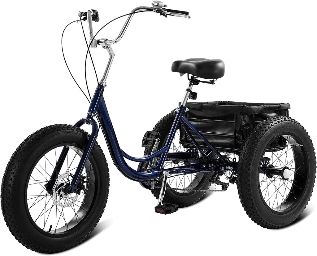 7 Speed 20" 3 Wheel Adult Tricycle with Basket I41144