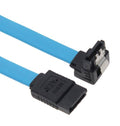 SATA 3.0 Data Cable 50cm Male to Male 180 to 90 Degree Blue V6187