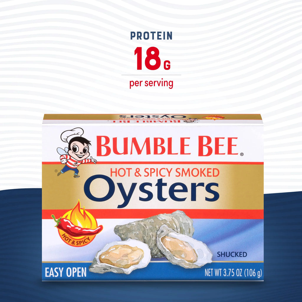 Hardwood Smoked Oysters, 3.75 Ounce (Pack Of 12) D231140